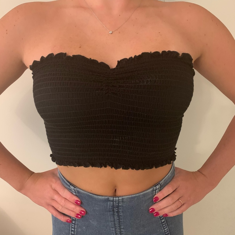 Stretchy Black Tube Top